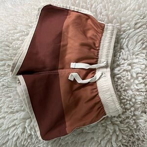 Rylee + Cru Redwood Colorblock Swim Short 12-18m